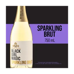 Black Girl Magic Brut Sparkling California Wine bottle