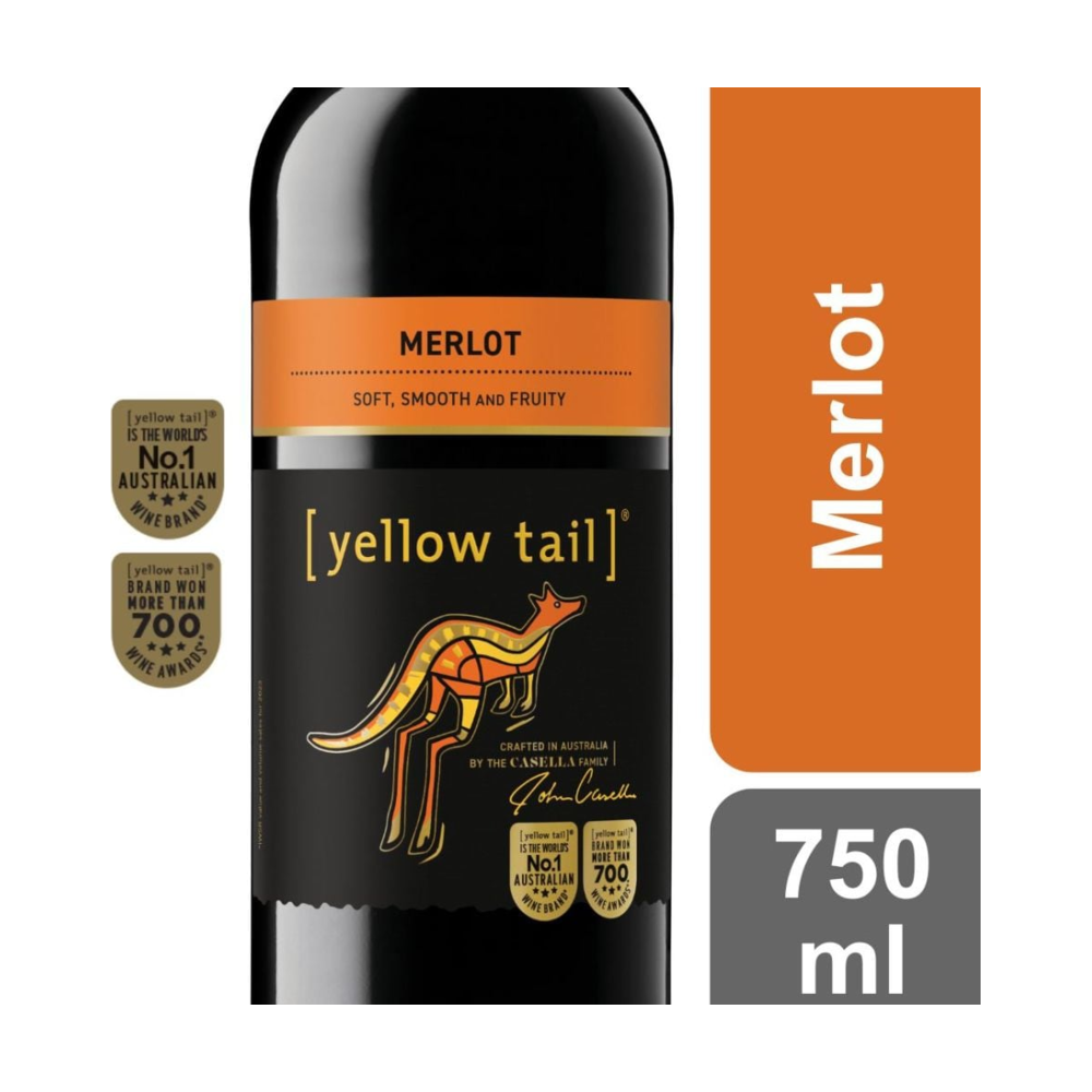 Yellow Tail Merlot Australia Red Wine bottle