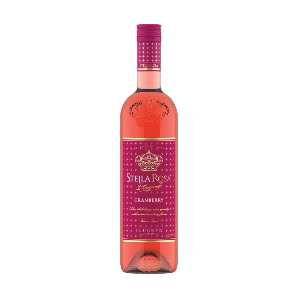 Stella Rosa Cranberry Semi-Sweet Italian Red Wine bottle