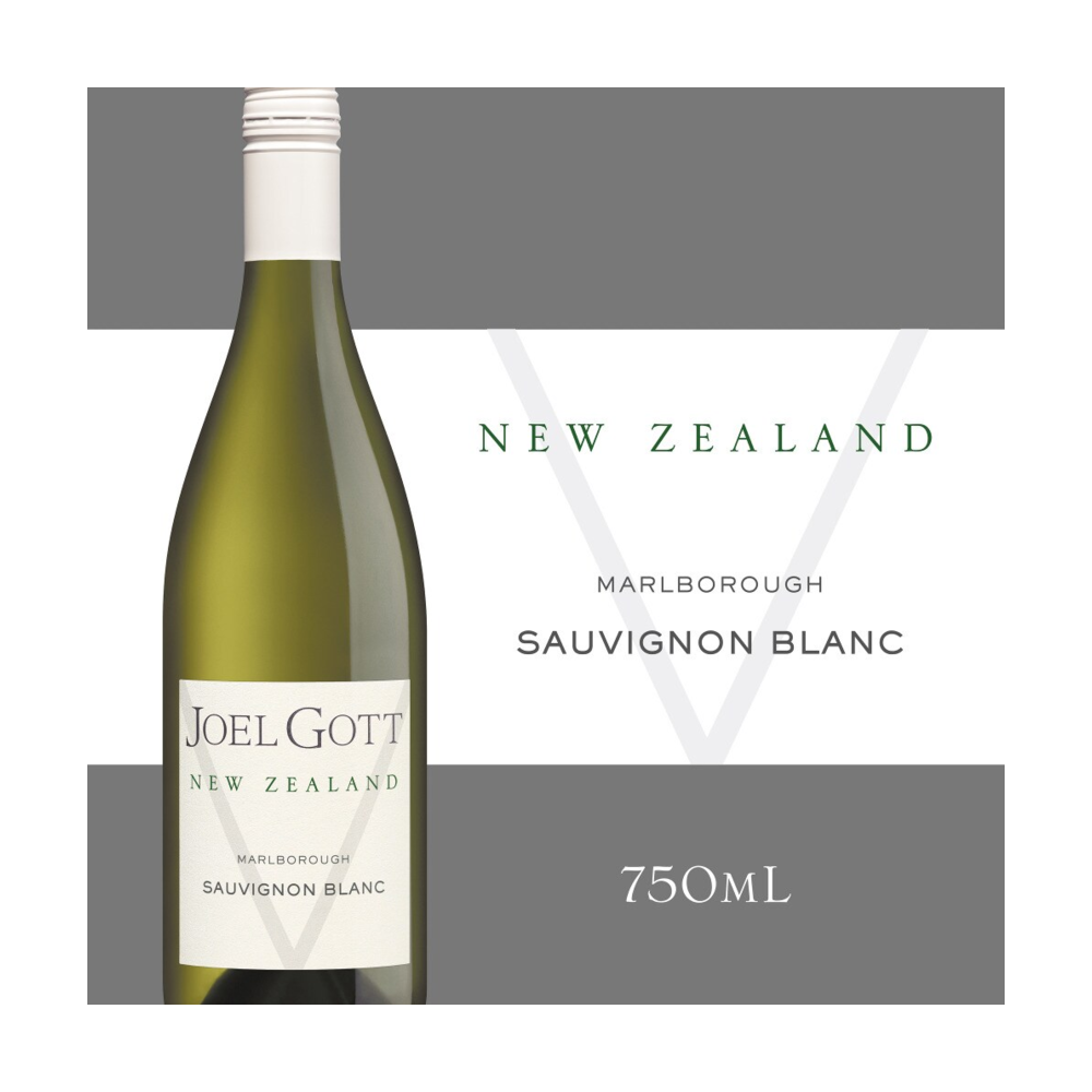 Joel Gott Sauvignon Blanc New Zealand White Wine bottle