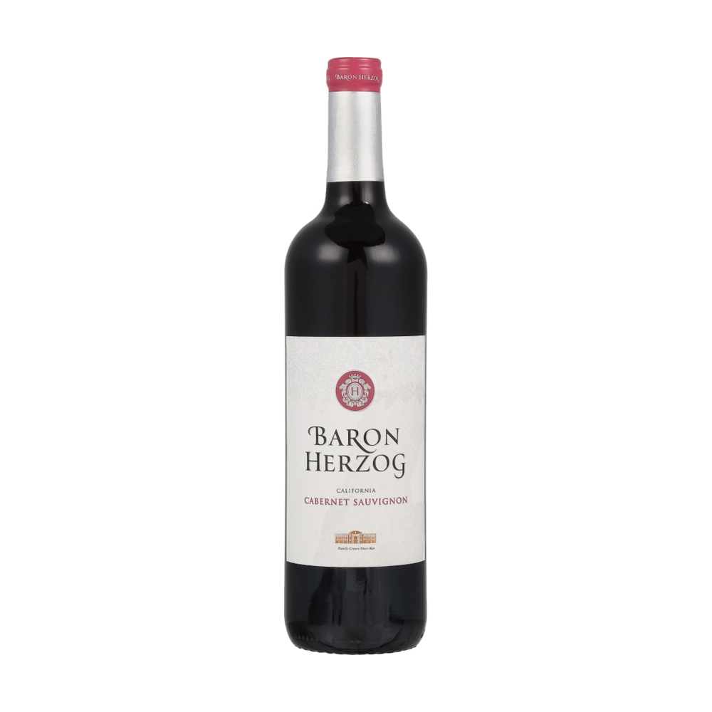 Baron Herzog Cabernet Sauvignon Kosher Red Wine bottle