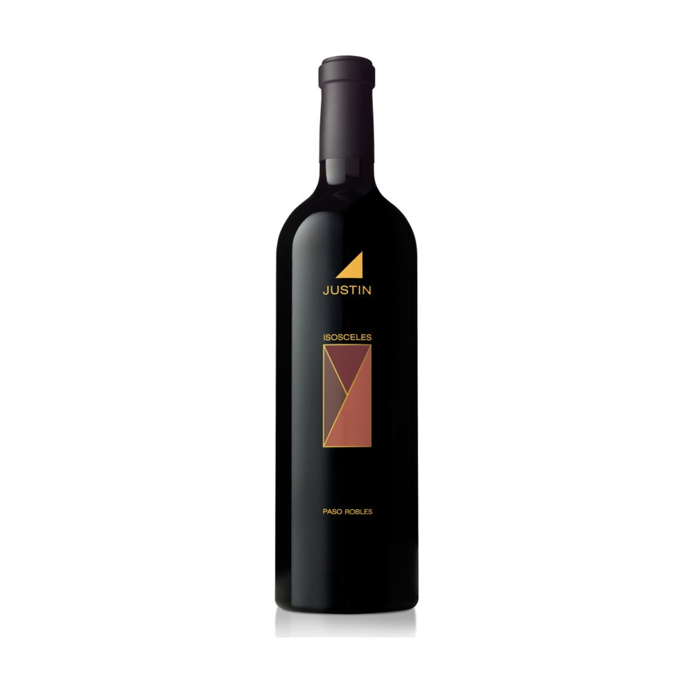 Justin Isosceles Bordeaux Cabernet California Red Wine bottle