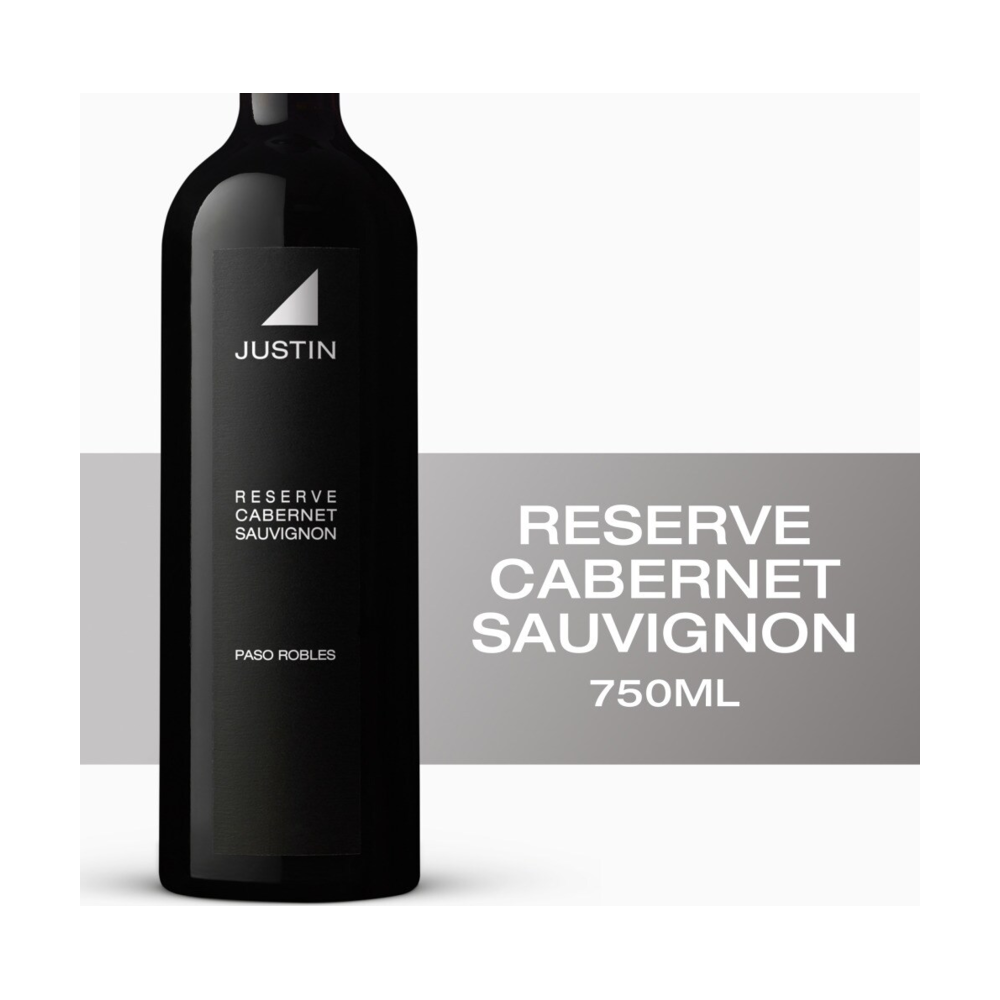 Justin Reserve Cabernet Sauvignon California Red Wine bottle