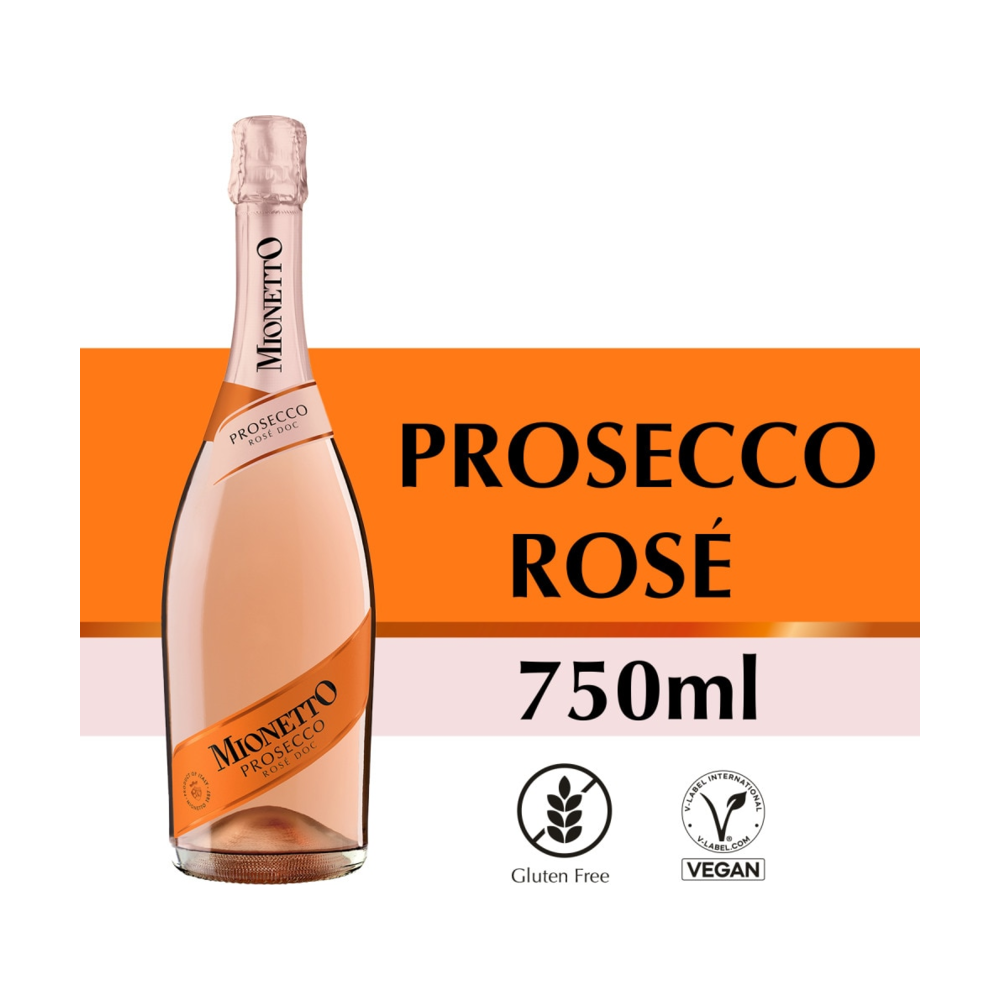 Mionetto Extra Dry Rose Millesimato Prestige Collection Sparkling Italy Wine bottle