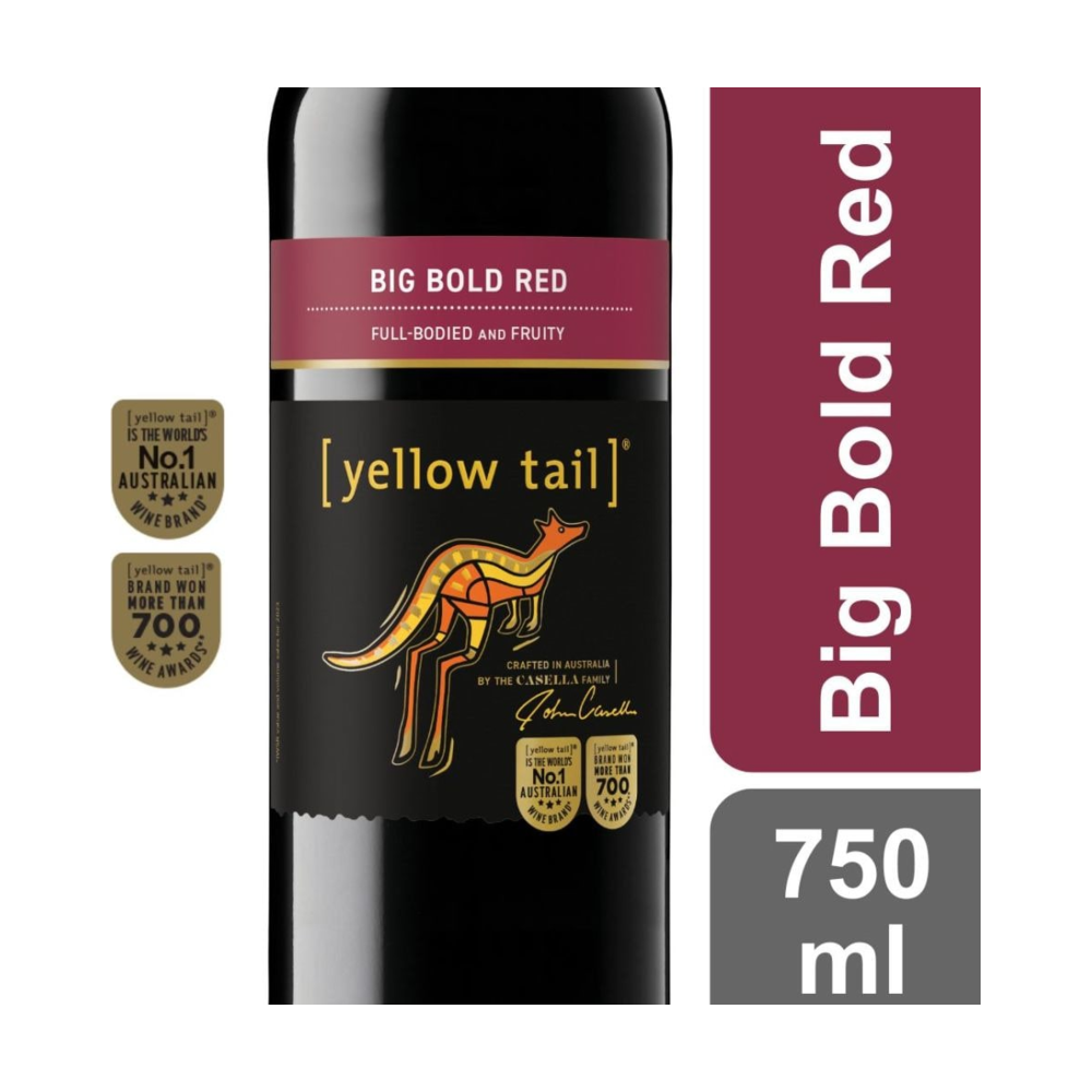 Yellow Tail Big Bold Red Australia Wine bottle