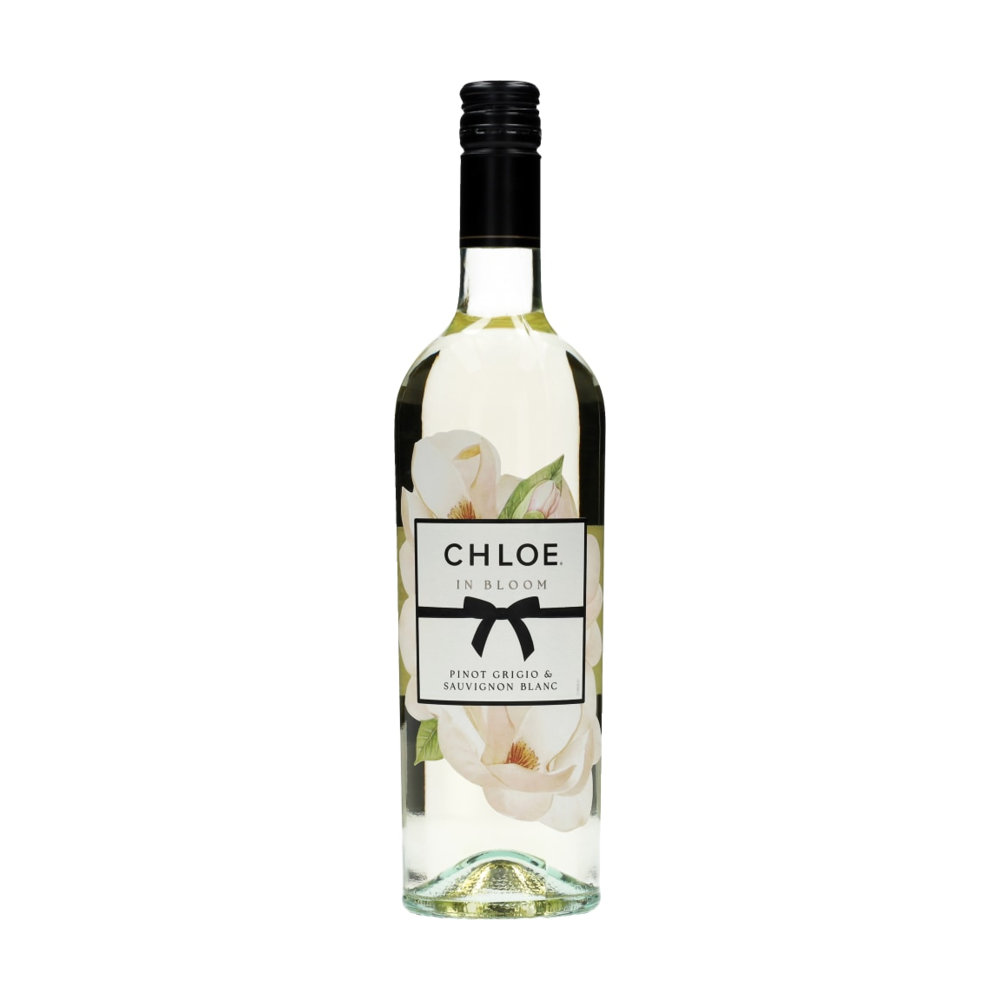 Chloe in Bloom California White Wine bottle