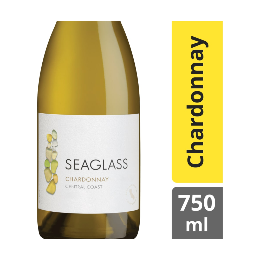 SEAGLASS Chardonnay California White Wine 750 ml bottle