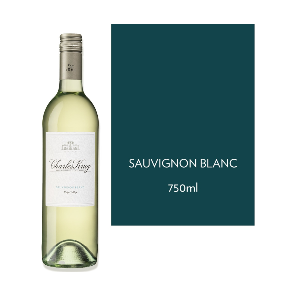 Charles Krug Sauvignon Blanc California White Wine bottle