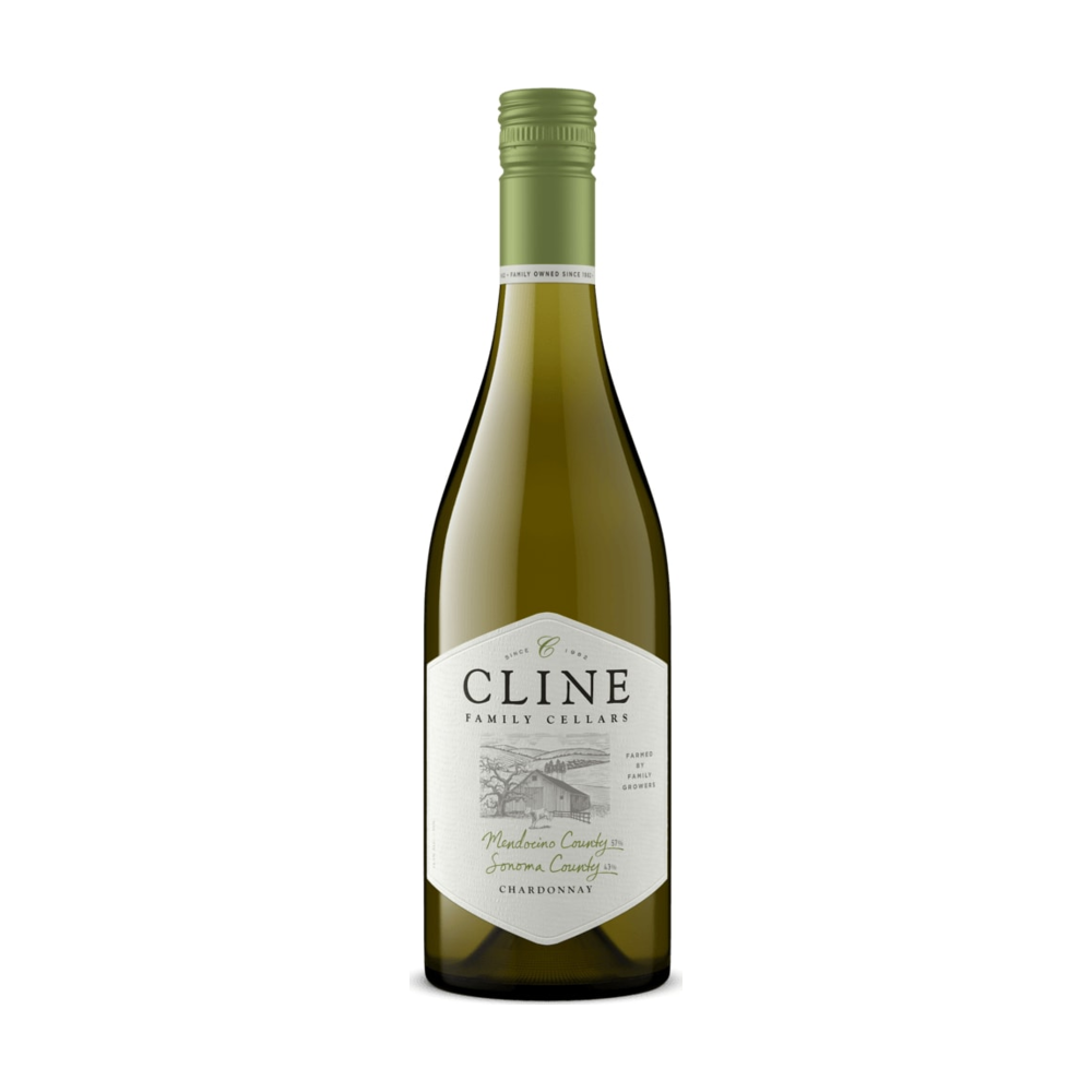 Cline County Collection Chardonnay California White Wine bottle