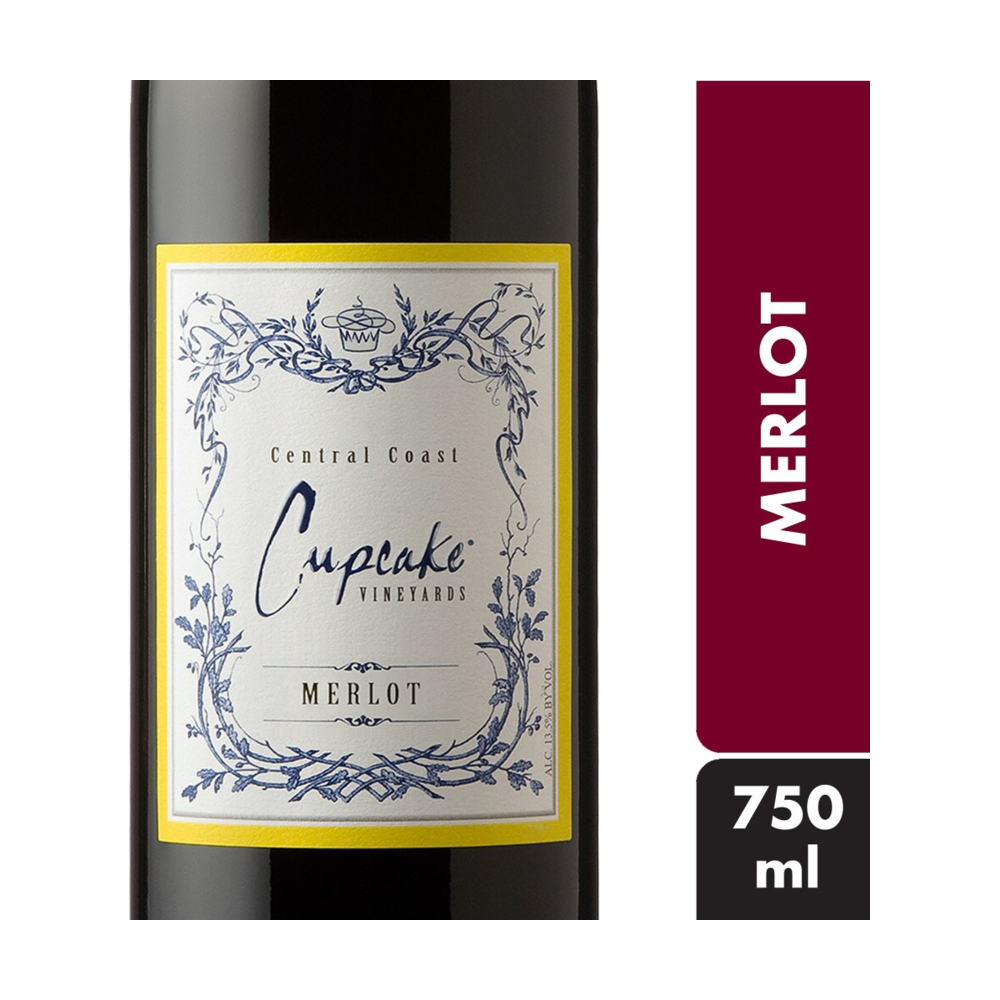 Cupcake Vineyards Merlot California Red Wine bottle