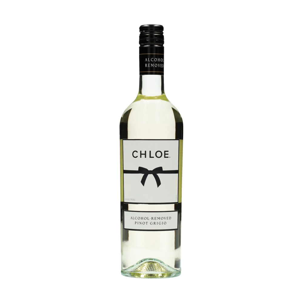 Chloe Pinot Grigio Alcohol Removed California White Wine bottle