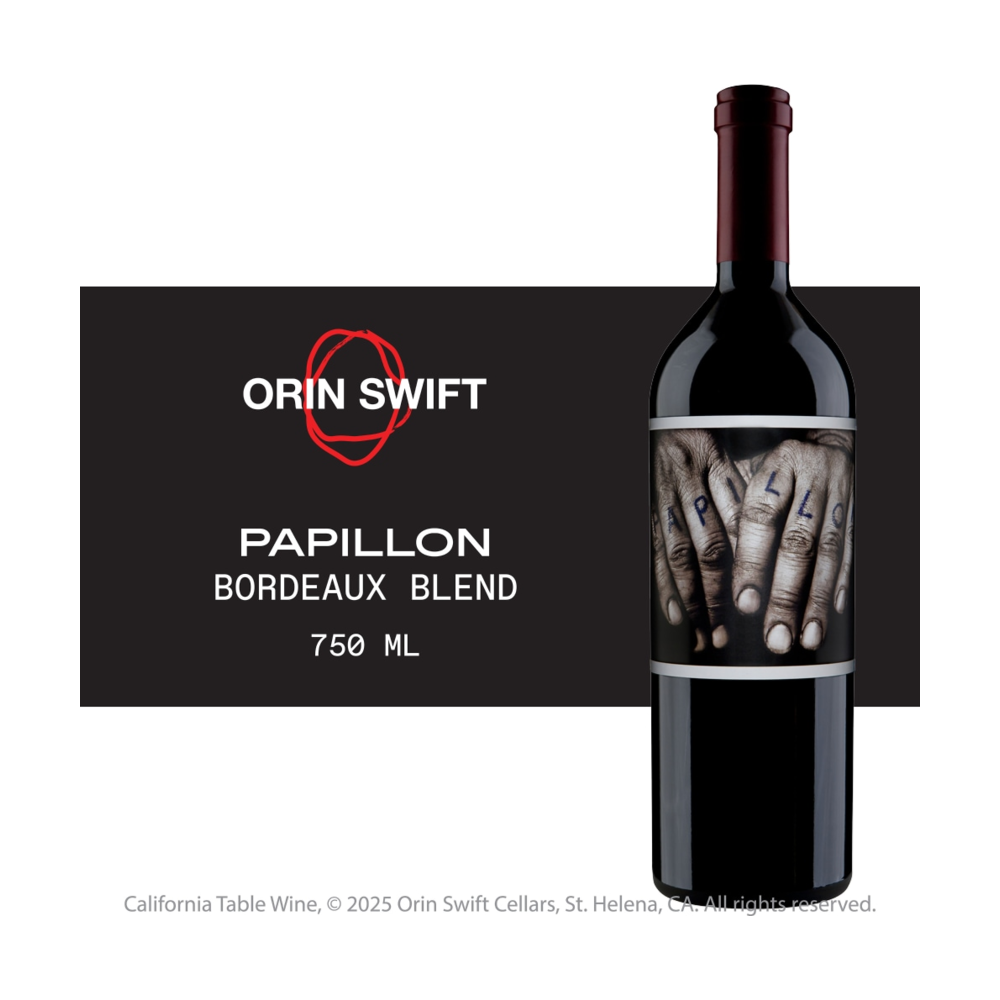 Orin Swift Papillon Red Blend California Red Wine bottle