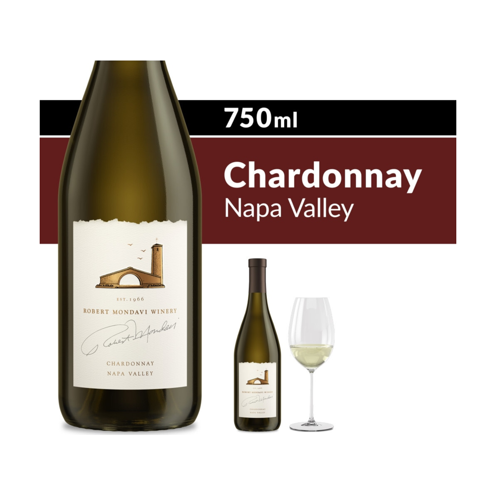 Robert Mondavi Winery Napa Valley Chardonnay White Wine bottle