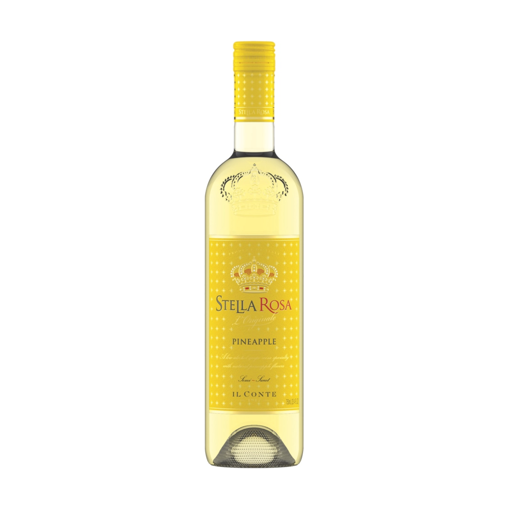 Stella Rosa Pineapple Semi-Sweet Moscato Italian White Wine bottle