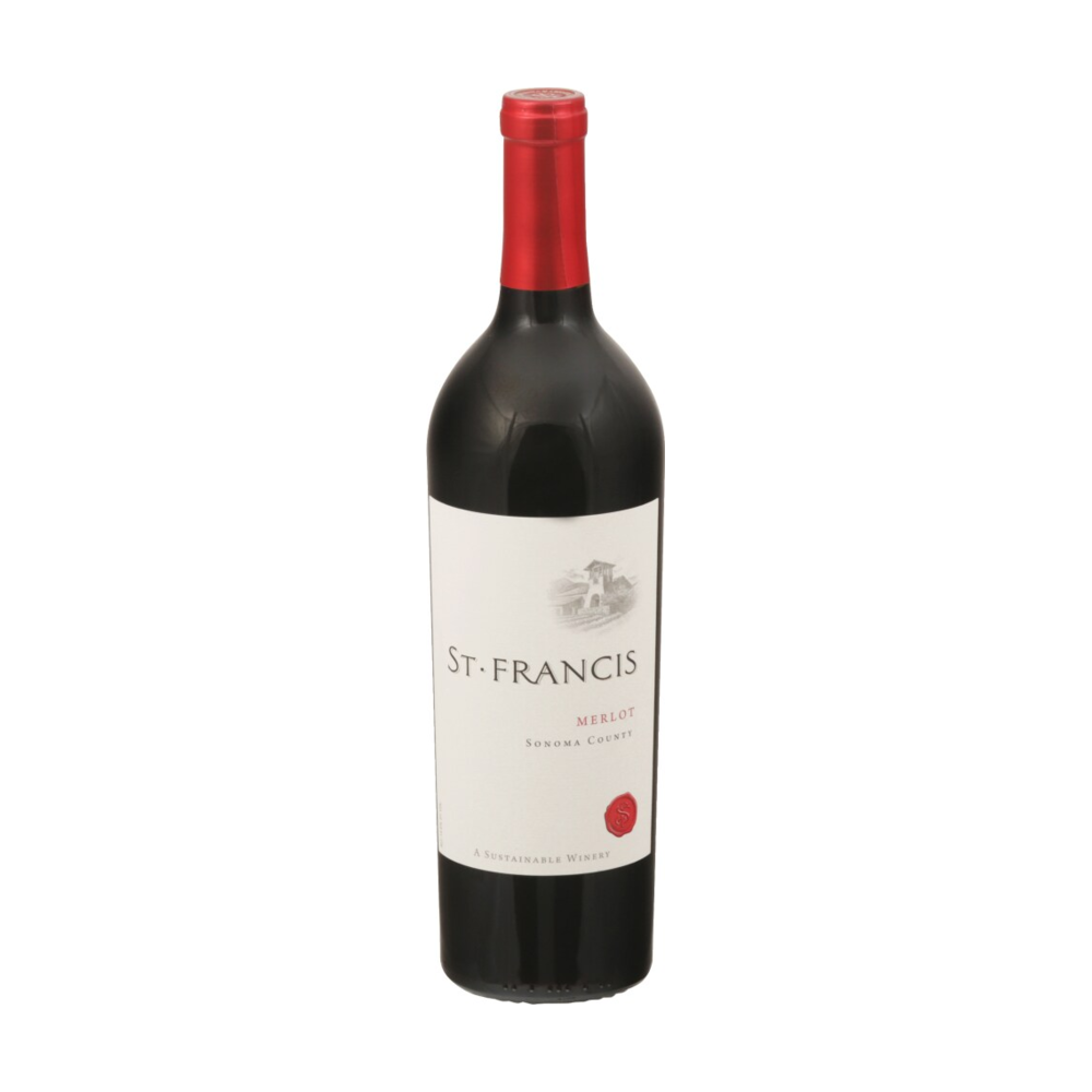 St. Francis Winery Merlot California Red Wine bottle