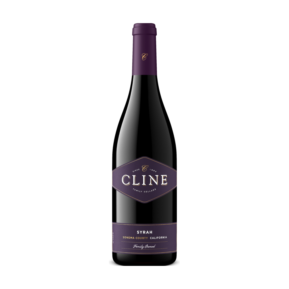Cline Syrah California Red Wine bottle