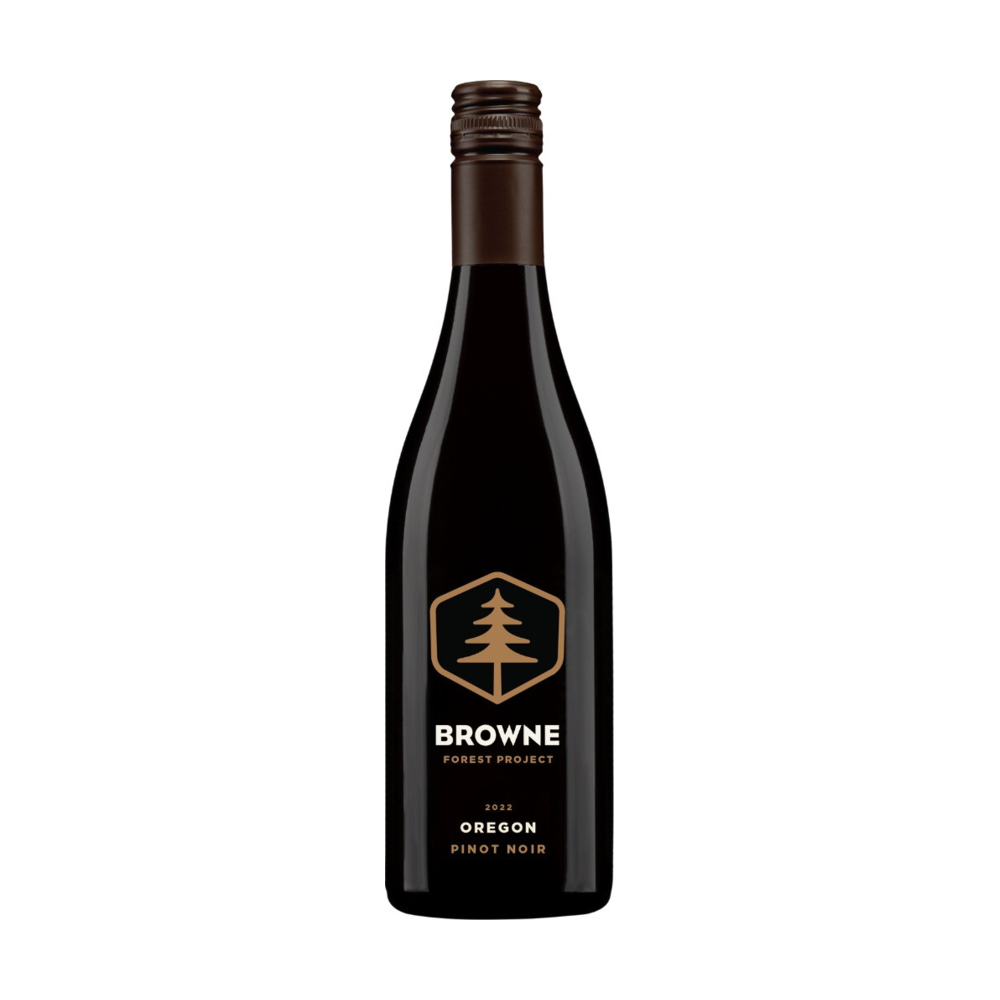 Browne Family Vineyards Forest Project Pinot Noir Oregon Red Wine bottle