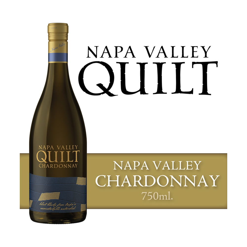 Napa Valley Quilt Chardonnay California White Wine bottle